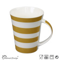 12oz Cerâmica New Bone China Mug com Decalque